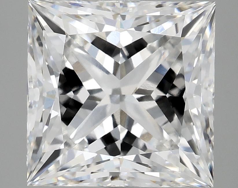 5.09 Carat Princess Shaped Ideal Cut VVS2 IGI Certified Lab Grown Diamond