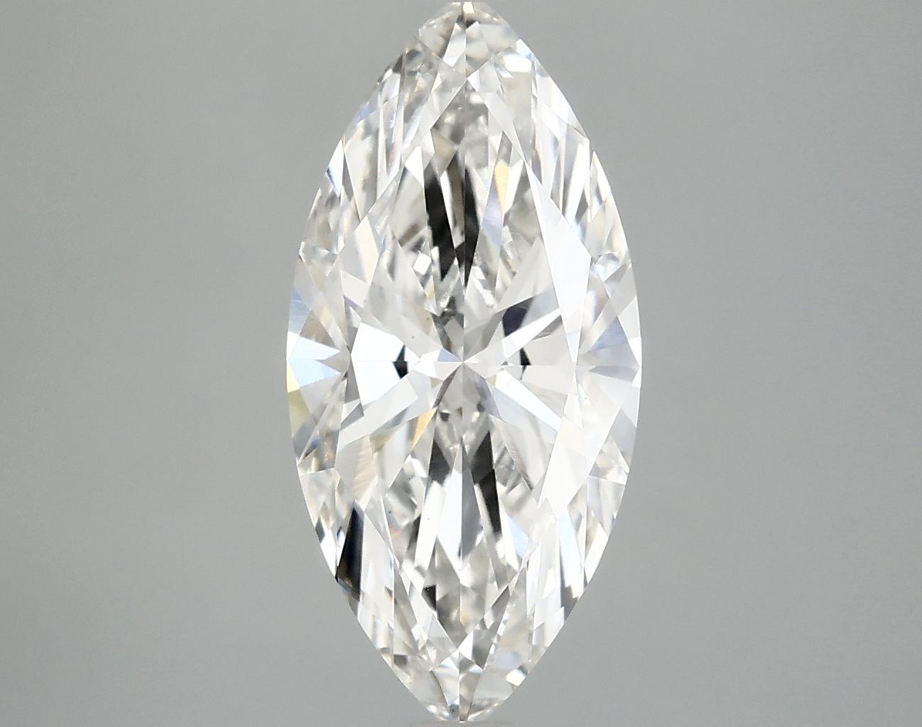 2.97 Carat Marquise Shaped Excellent Cut VVS2 IGI Certified Lab Grown Diamond