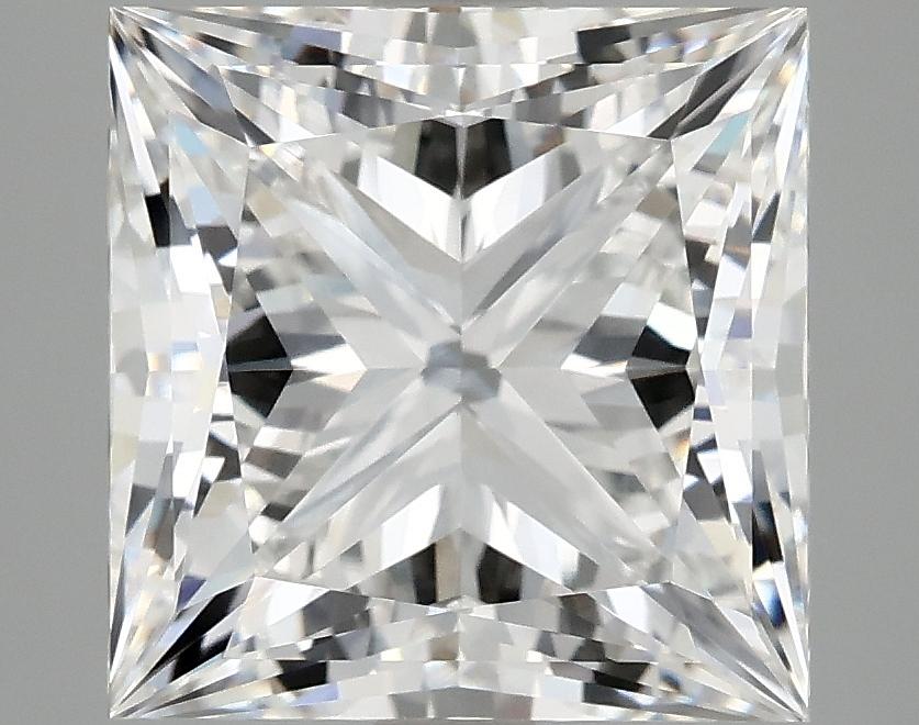 5.07 Carat Princess Shaped Ideal Cut VVS2 IGI Certified Lab Grown Diamond