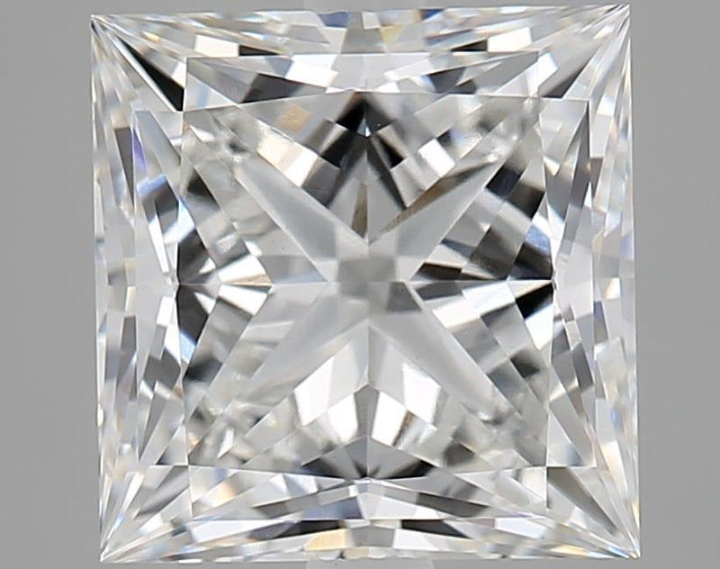 4.04 Carat Princess Shaped Ideal Cut VVS2 IGI Certified Lab Grown Diamond