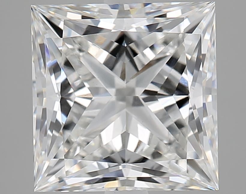 4.04 Carat Princess Shaped Ideal Cut VVS2 IGI Certified Lab Grown Diamond