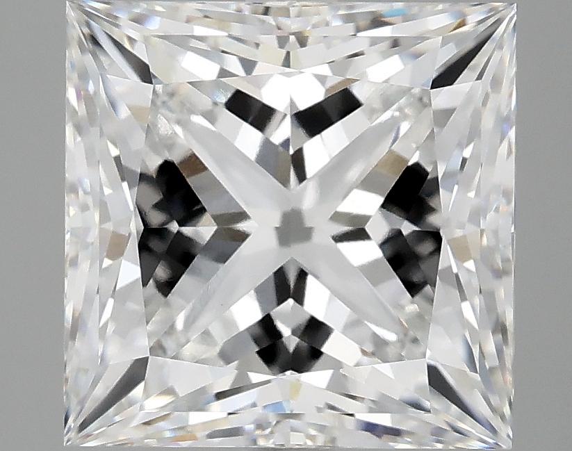 5.09 Carat Princess Shaped Ideal Cut VVS2 IGI Certified Lab Grown Diamond