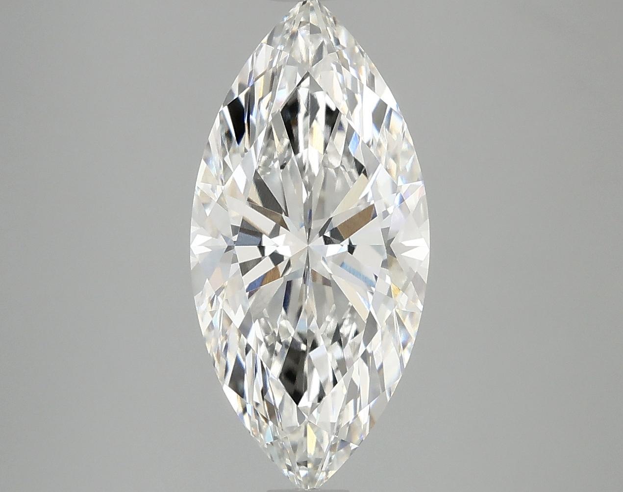 2.99 Carat Marquise Shaped Excellent Cut VVS2 IGI Certified Lab Grown Diamond