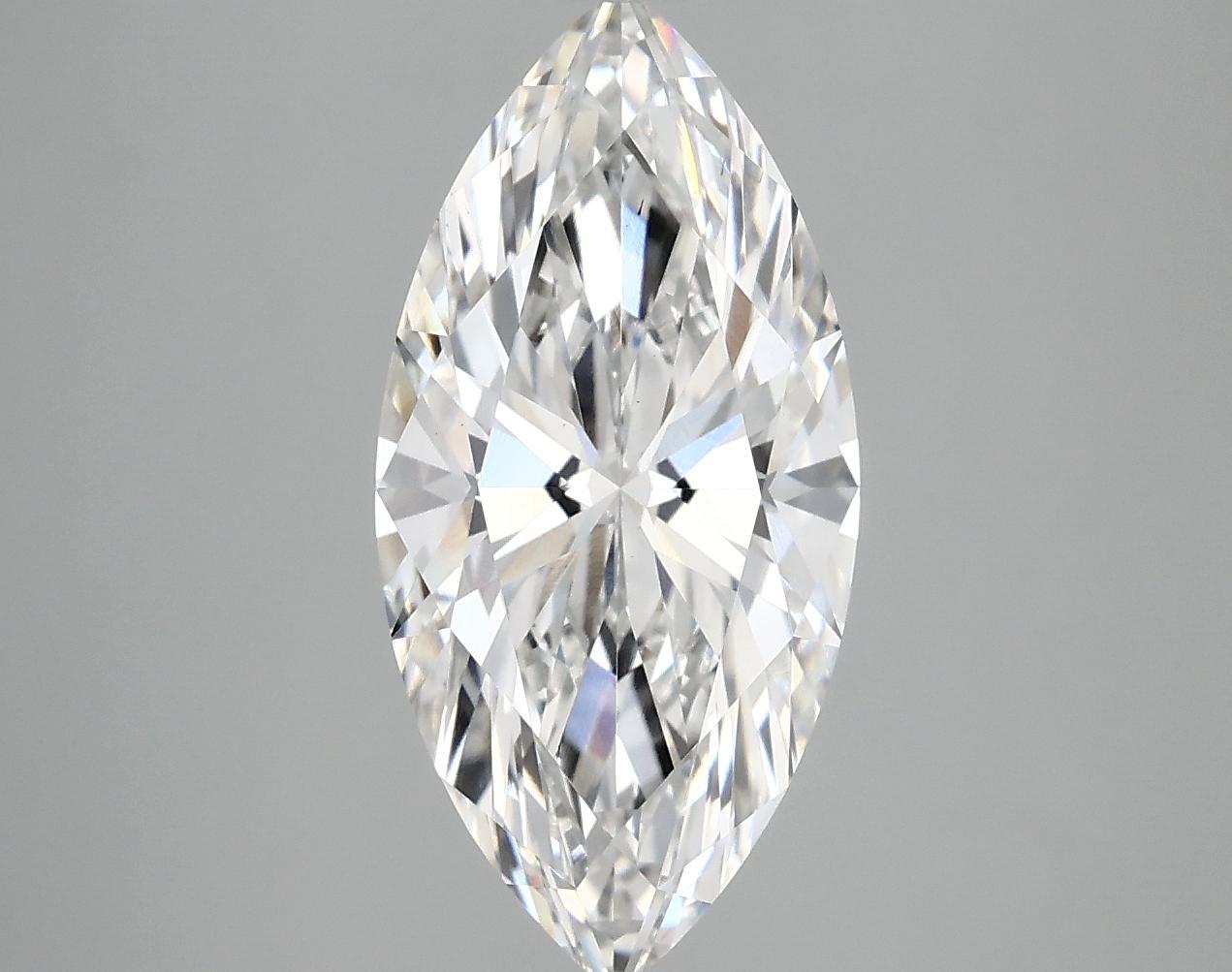 3.08 Carat Marquise Shaped Excellent Cut VS2 IGI Certified Lab Grown Diamond