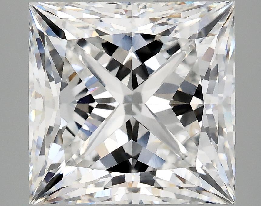 5.09 Carat Princess Shaped Ideal Cut VVS2 IGI Certified Lab Grown Diamond