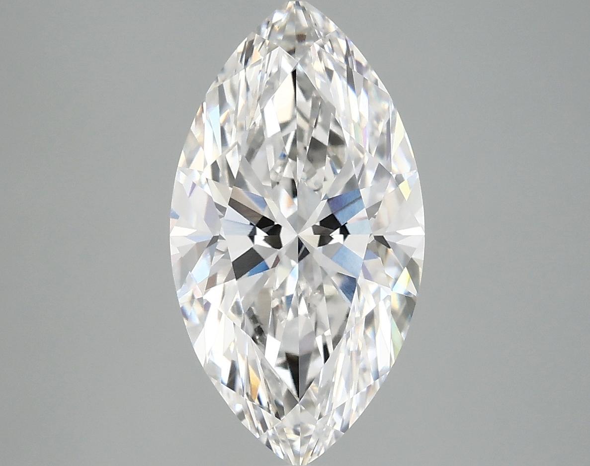 3.07 Carat Marquise Shaped Excellent Cut VVS2 IGI Certified Lab Grown Diamond