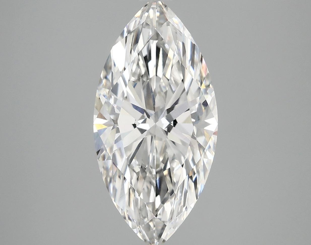 3.01 Carat Marquise Shaped Ideal Cut VVS2 IGI Certified Lab Grown Diamond