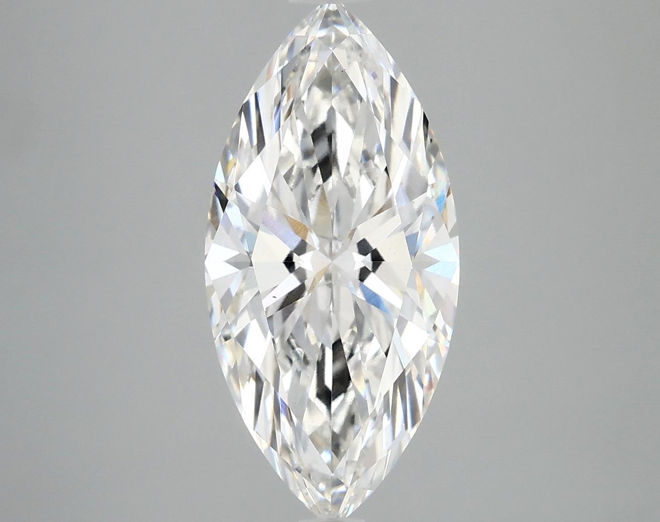 3.08 Carat Marquise Shaped Excellent Cut VS1 IGI Certified Lab Grown Diamond