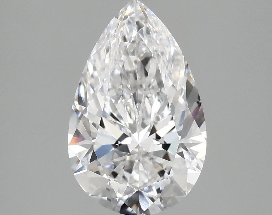 2.05 Carat Pear Shaped Ideal Cut VVS2 IGI Certified Lab Grown Diamond