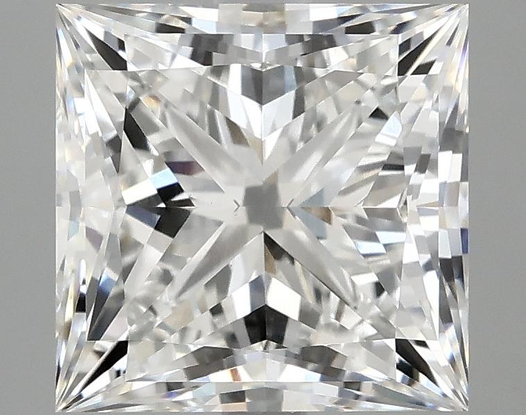 4.09 Carat Princess Shaped Ideal Cut VVS2 IGI Certified Lab Grown Diamond