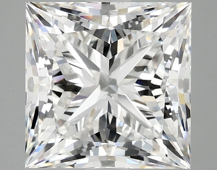 4.07 Carat Princess Shaped Ideal Cut VVS2 IGI Certified Lab Grown Diamond