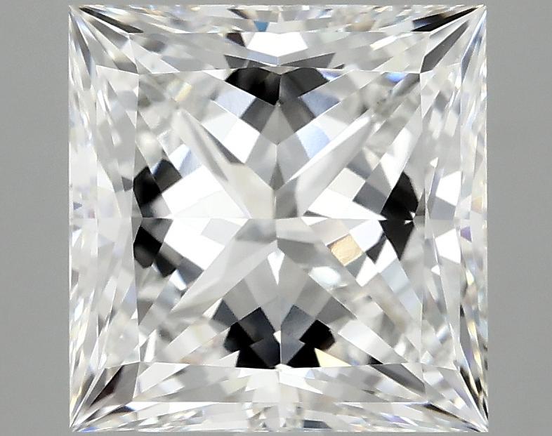 4.13 Carat Princess Shaped Ideal Cut VVS2 IGI Certified Lab Grown Diamond