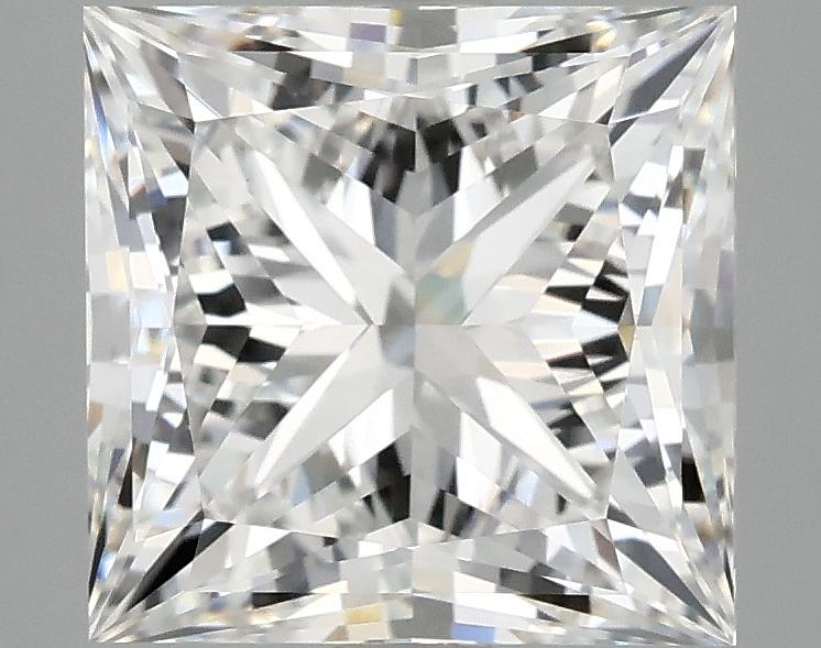 4.09 Carat Princess Shaped Ideal Cut VVS2 IGI Certified Lab Grown Diamond