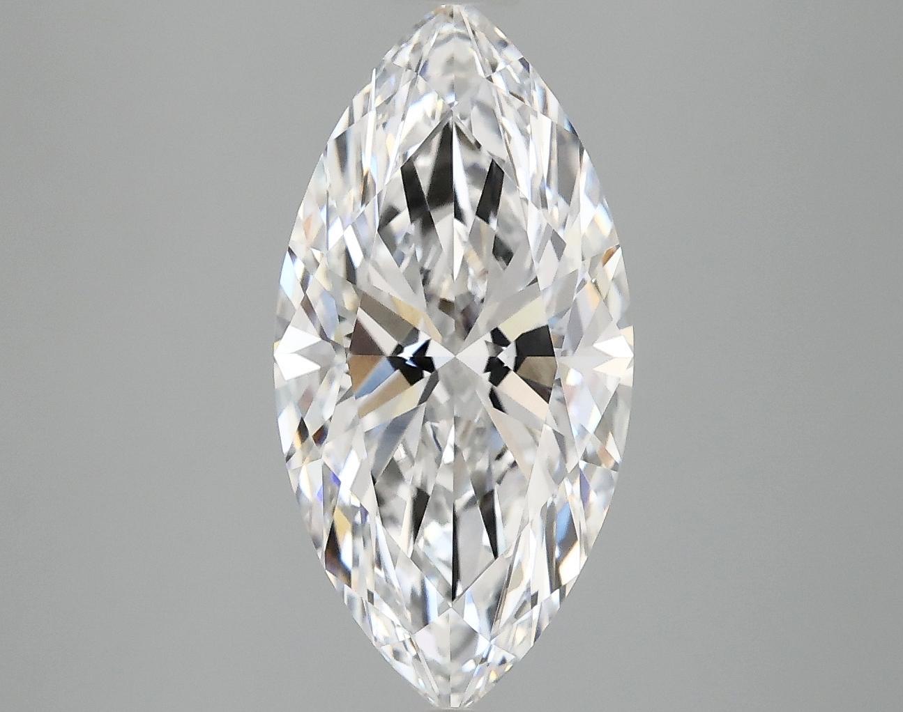3.09 Carat Marquise Shaped Ideal Cut VVS2 IGI Certified Lab Grown Diamond