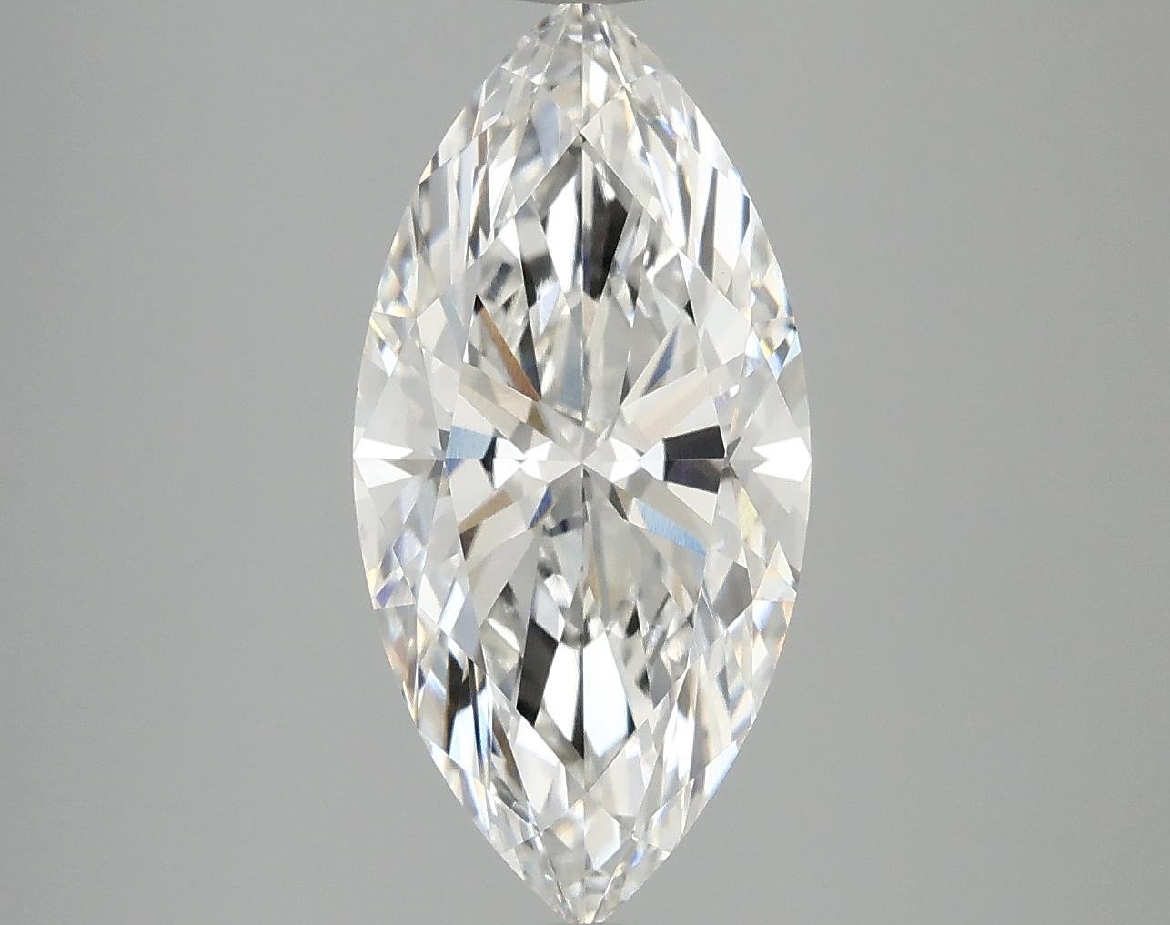 3.07 Carat Marquise Shaped Excellent Cut VVS2 IGI Certified Lab Grown Diamond
