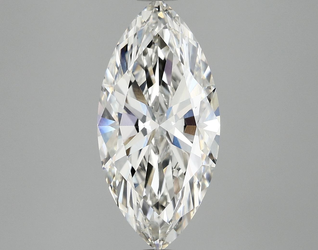 3.03 Carat Marquise Shaped Excellent Cut VVS2 IGI Certified Lab Grown Diamond