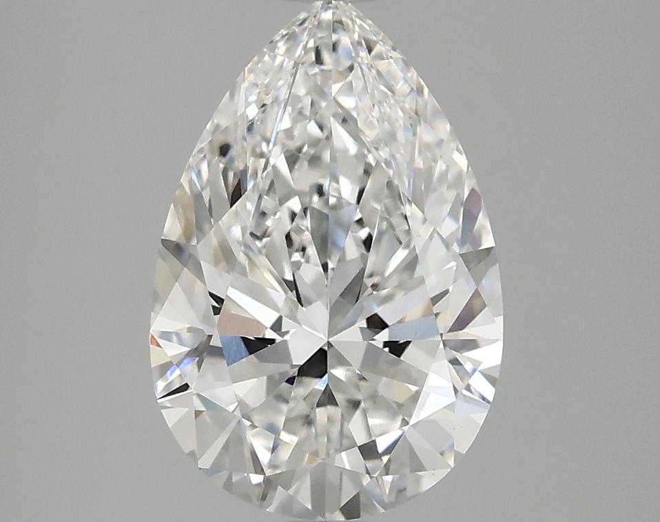 2.5 Carat Pear Shaped Excellent Cut VVS2 IGI Certified Lab Grown Diamond