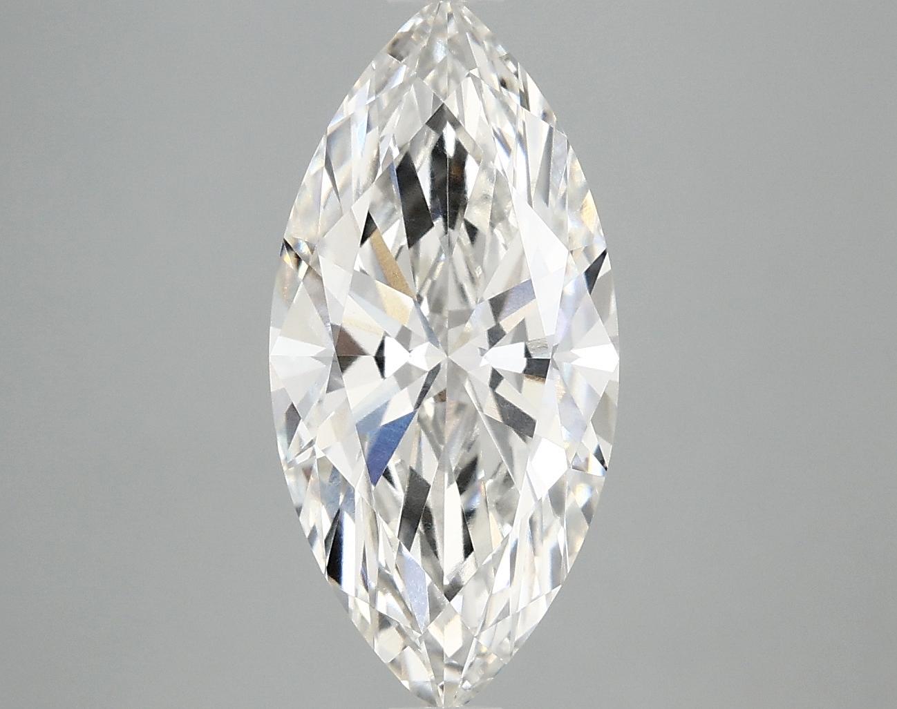 3.03 Carat Marquise Shaped Excellent Cut VVS2 IGI Certified Lab Grown Diamond