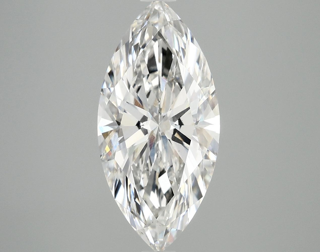 2.97 Carat Marquise Shaped Excellent Cut VVS2 IGI Certified Lab Grown Diamond