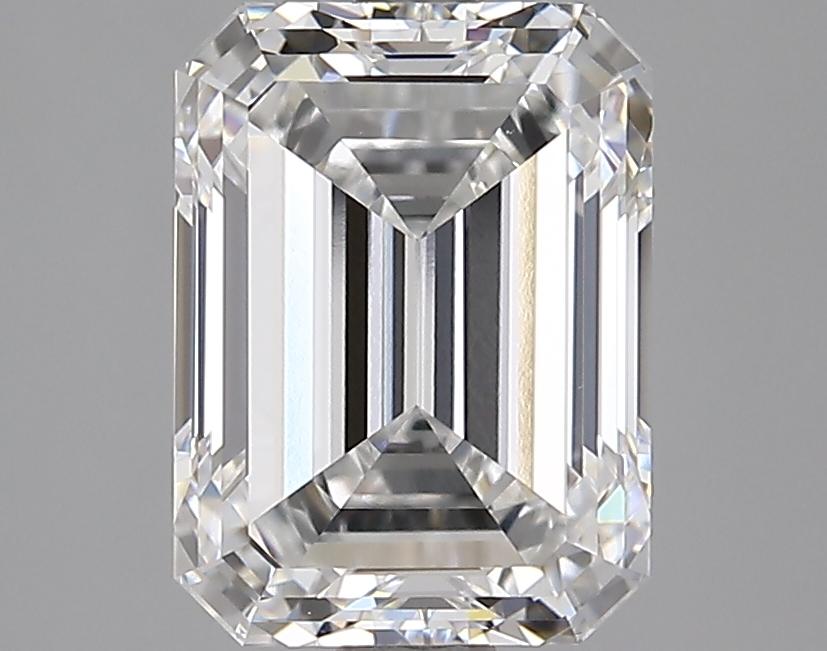 3.05 Carat Emerald Shaped Excellent Cut VVS2 IGI Certified Lab Grown Diamond