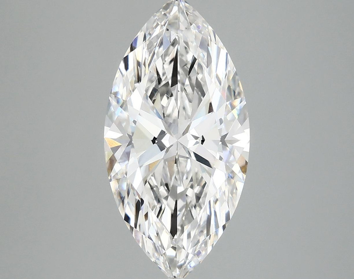 3.04 Carat Marquise Shaped Ideal Cut VVS2 IGI Certified Lab Grown Diamond