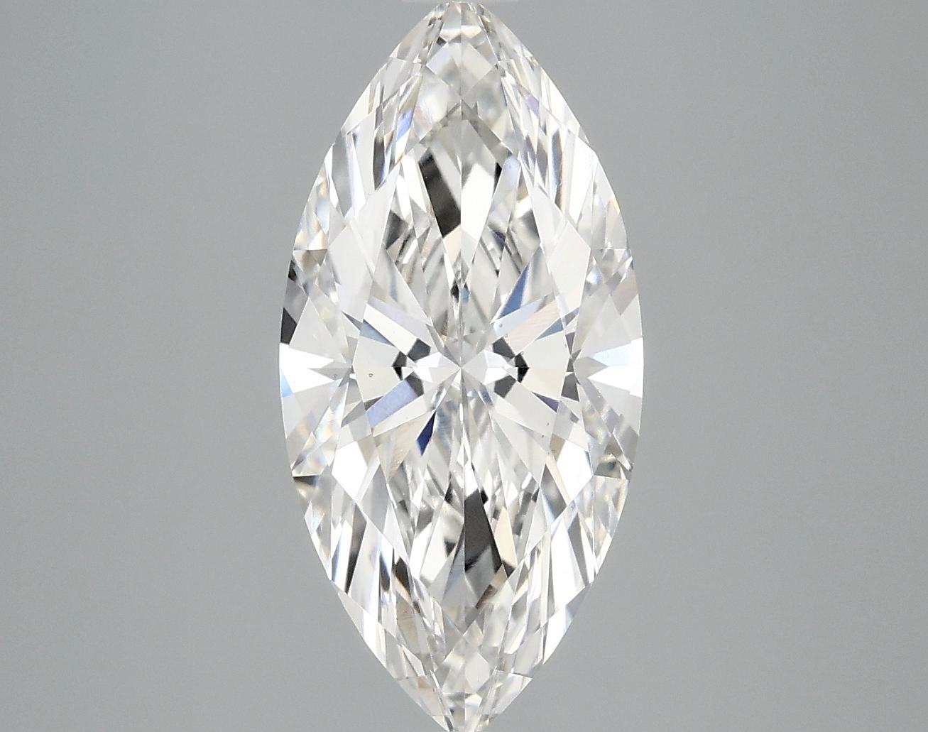 3.07 Carat Marquise Shaped Excellent Cut VS2 IGI Certified Lab Grown Diamond