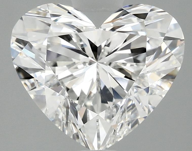 2.98 Carat Heart Shaped Ideal Cut VVS2 IGI Certified Lab Grown Diamond