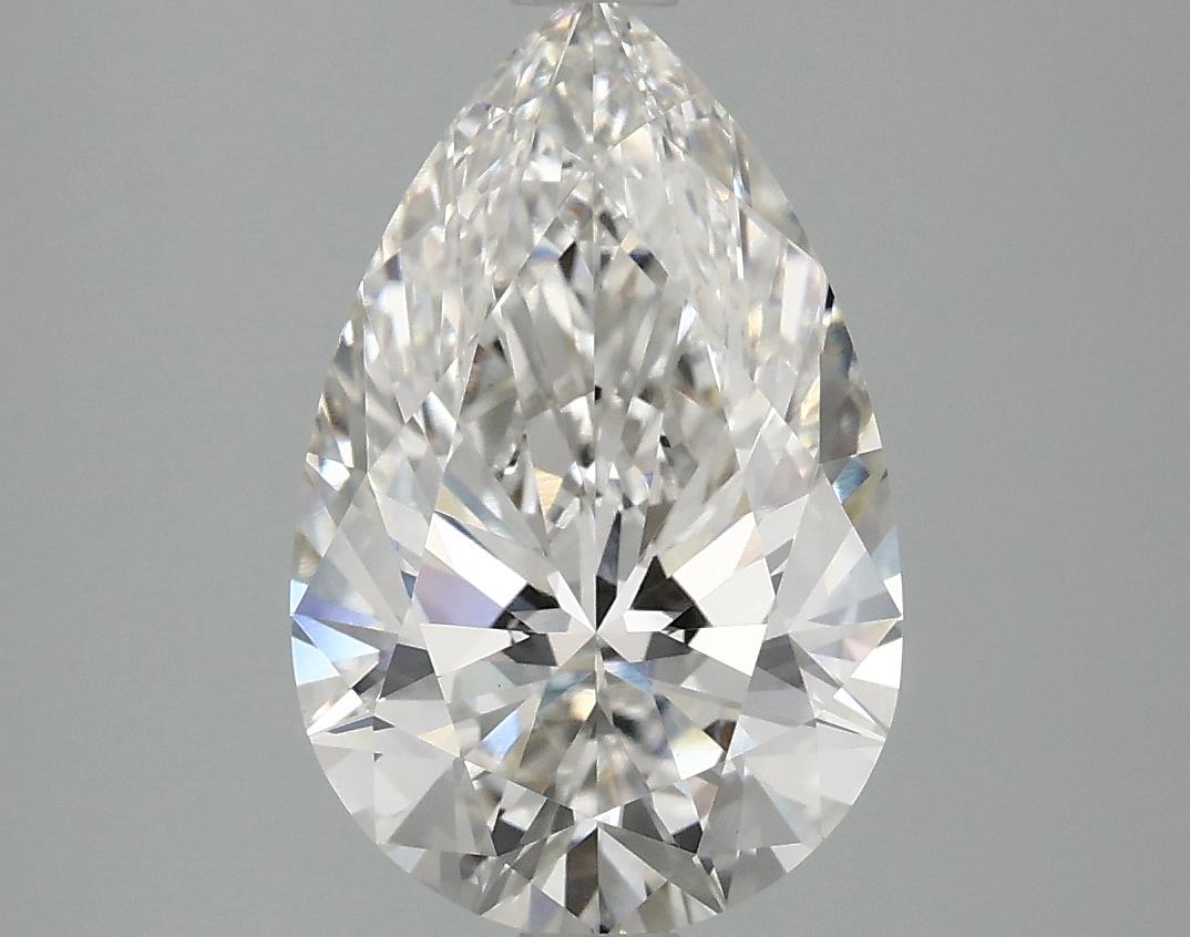 3.06 Carat Pear Shaped Ideal Cut VVS2 IGI Certified Lab Grown Diamond