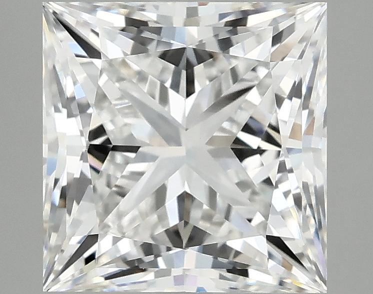 4.08 Carat Princess Shaped Ideal Cut VVS2 IGI Certified Lab Grown Diamond