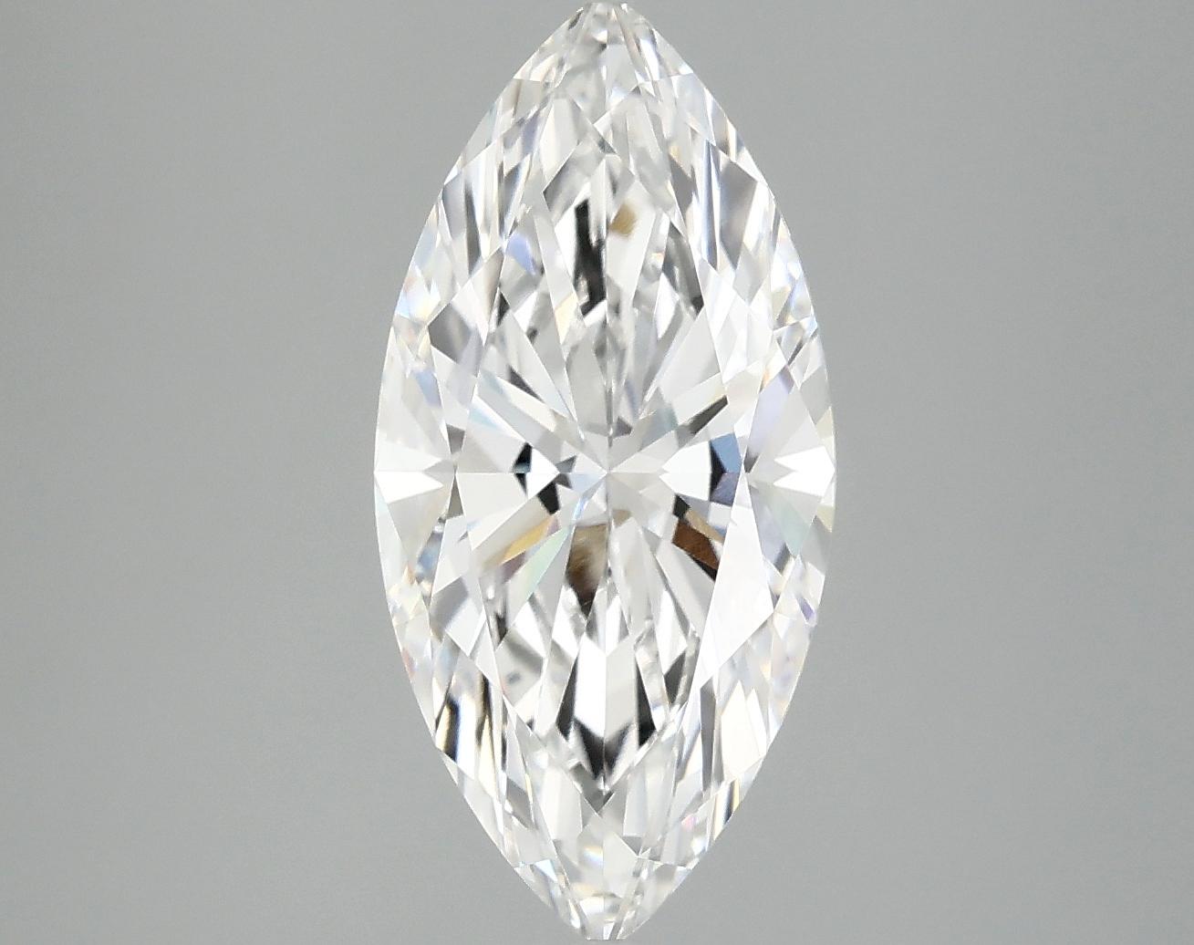 3.06 Carat Marquise Shaped Excellent Cut VVS2 IGI Certified Lab Grown Diamond