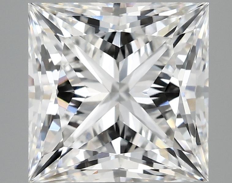 4.08 Carat Princess Shaped Ideal Cut VVS2 IGI Certified Lab Grown Diamond