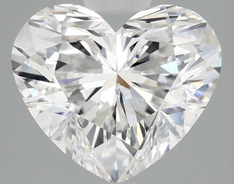 2.98 Carat Heart Shaped Ideal Cut VVS2 IGI Certified Lab Grown Diamond