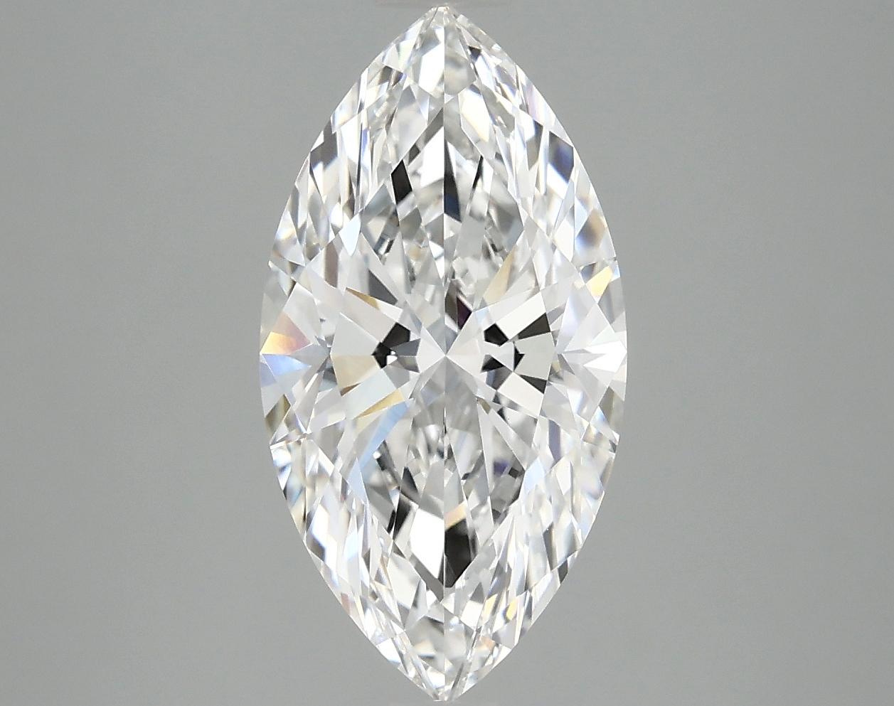 3.06 Carat Marquise Shaped Ideal Cut VVS2 IGI Certified Lab Grown Diamond