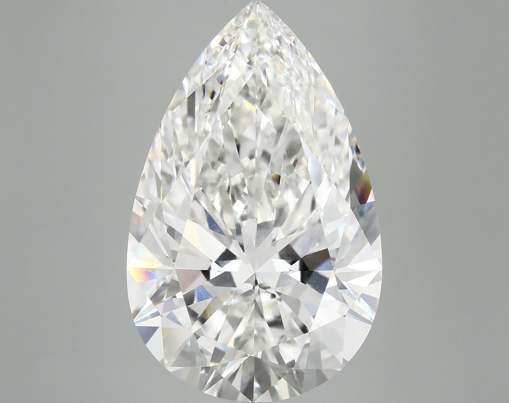 10.21 Carat Pear Shaped Ideal Cut VVS2 IGI Certified Lab Grown Diamond