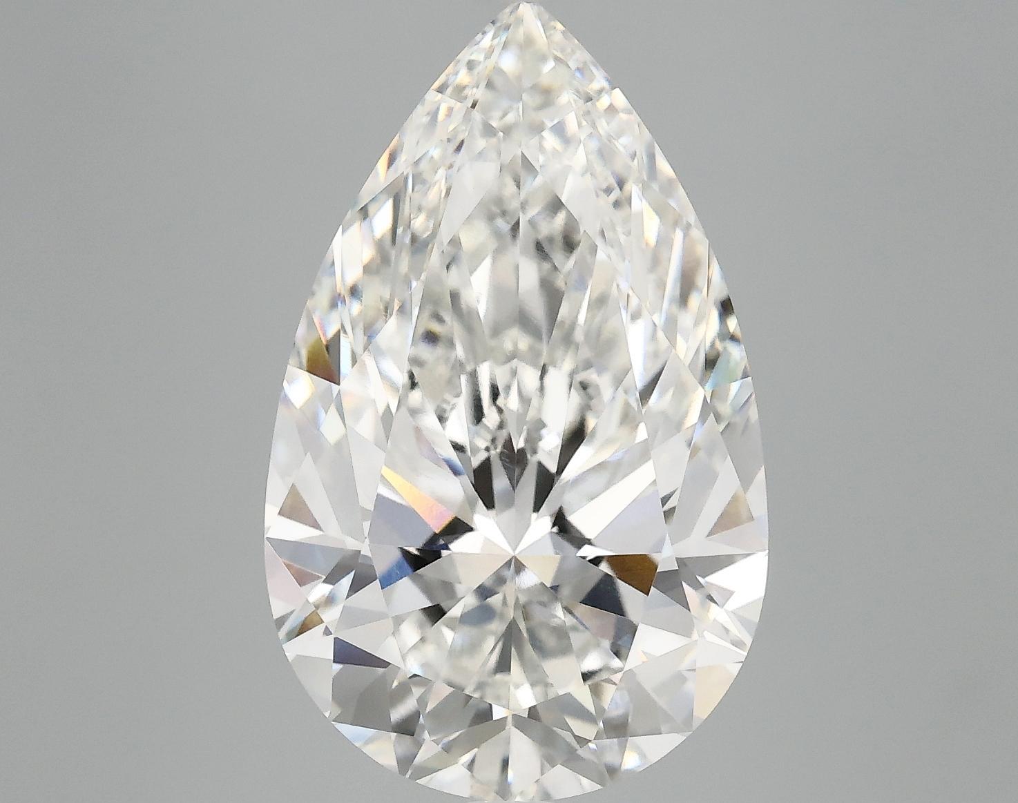 7.17 Carat Pear Shaped Ideal Cut VVS2 IGI Certified Lab Grown Diamond