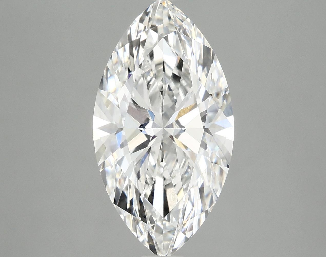 3.02 Carat Marquise Shaped Excellent Cut VVS2 IGI Certified Lab Grown Diamond