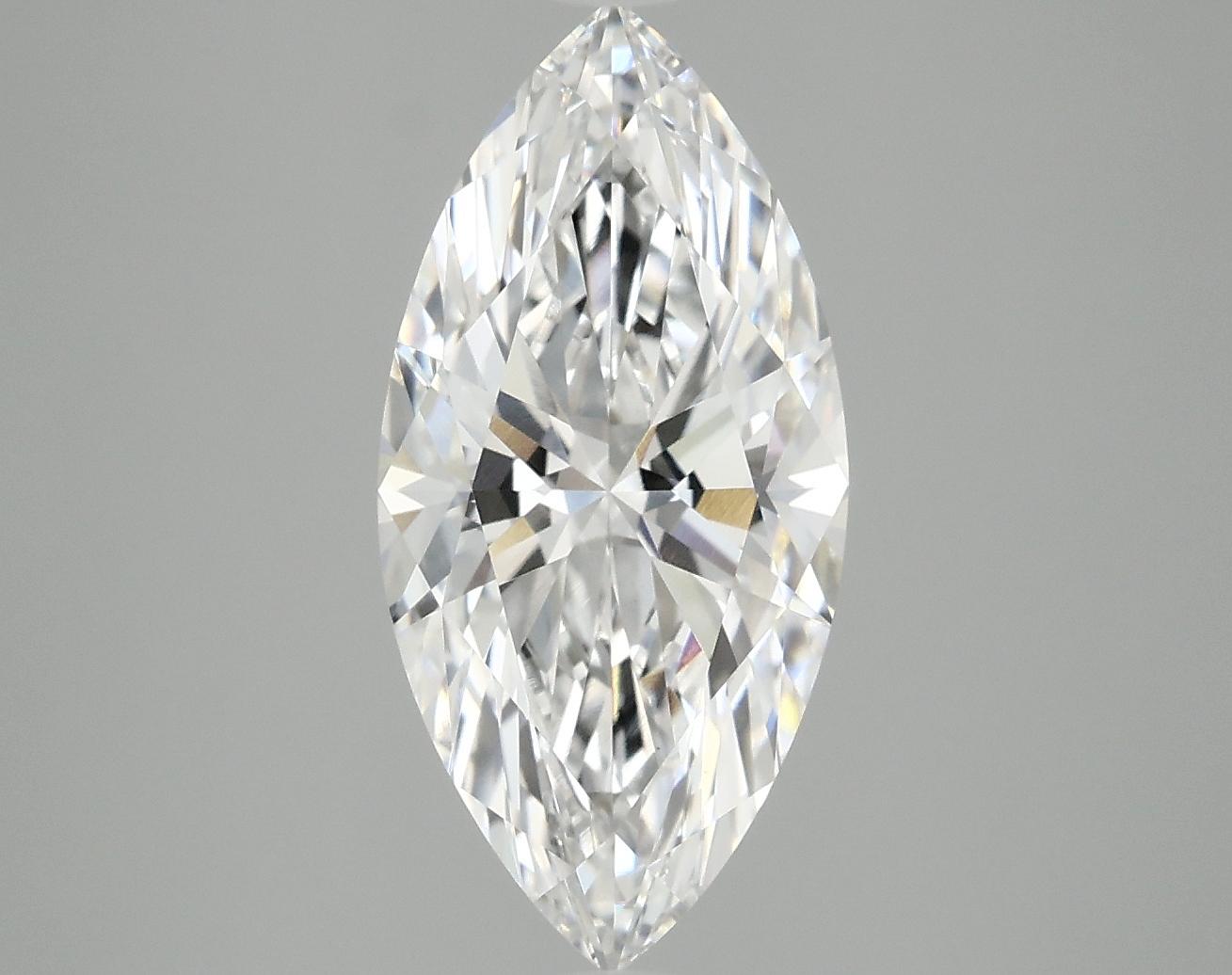 3.05 Carat Marquise Shaped Excellent Cut VVS2 IGI Certified Lab Grown Diamond
