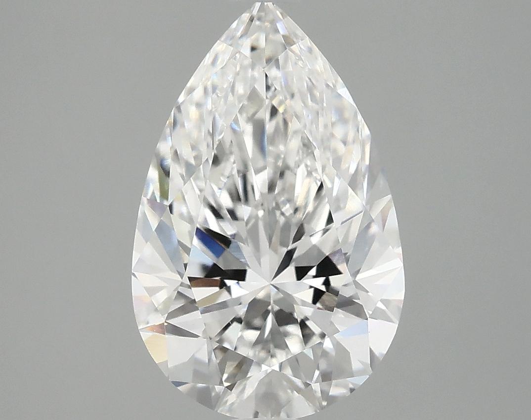 3.07 Carat Pear Shaped Ideal Cut VVS2 IGI Certified Lab Grown Diamond