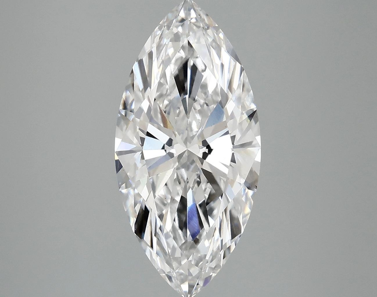 3.06 Carat Marquise Shaped Excellent Cut VS2 IGI Certified Lab Grown Diamond