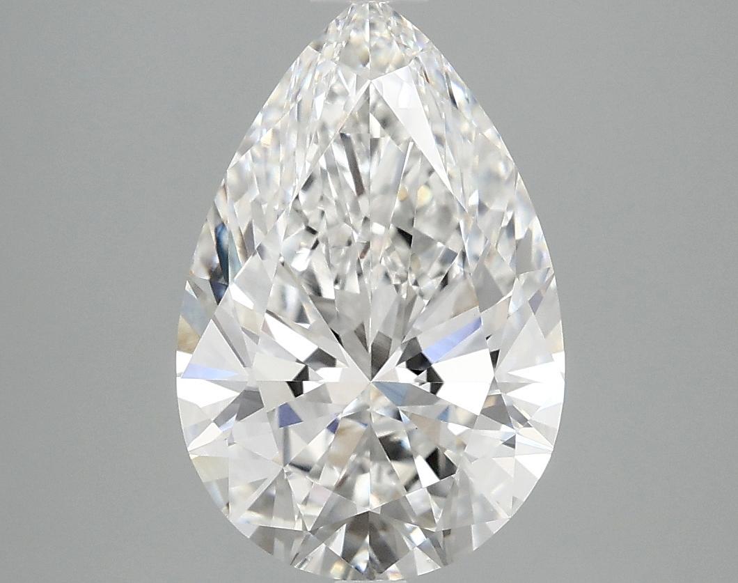 3.04 Carat Pear Shaped Excellent Cut VVS2 IGI Certified Lab Grown Diamond