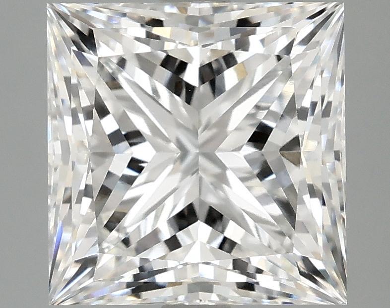 4.13 Carat Princess Shaped Ideal Cut VVS2 IGI Certified Lab Grown Diamond