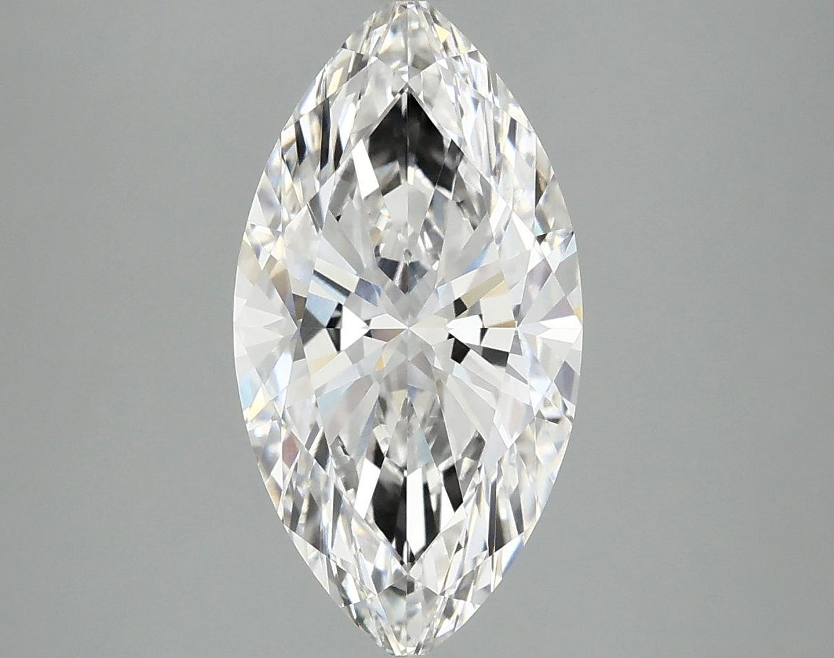 3.05 Carat Marquise Shaped Ideal Cut VVS2 IGI Certified Lab Grown Diamond
