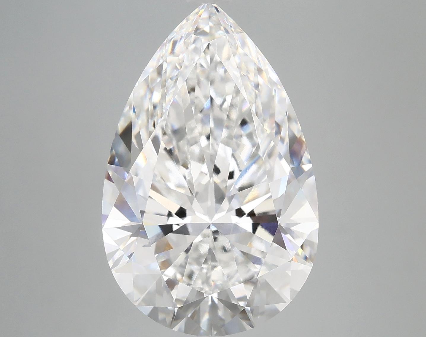 7.24 Carat Pear Shaped Ideal Cut VVS2 IGI Certified Lab Grown Diamond