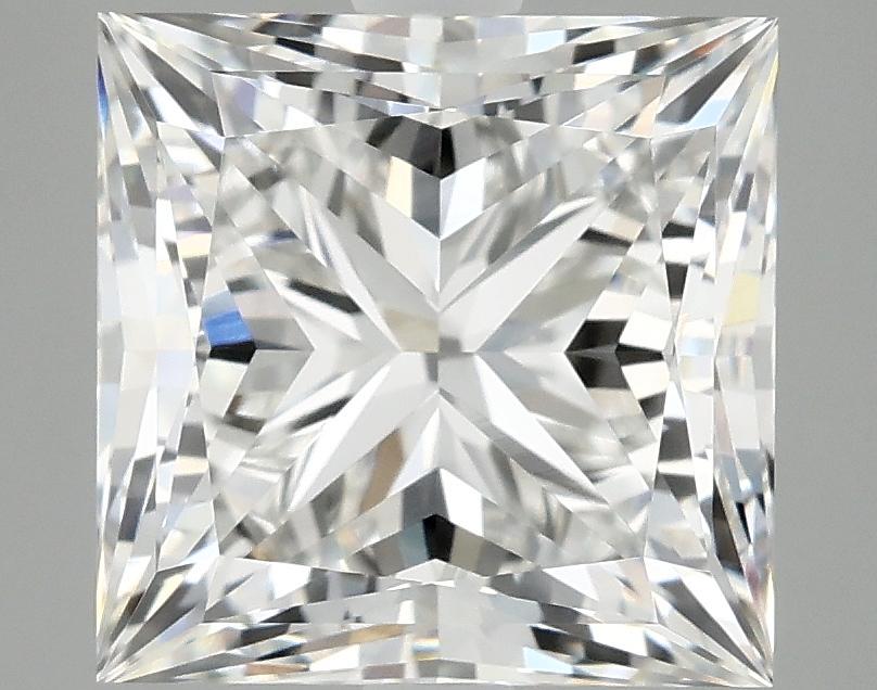 4.09 Carat Princess Shaped Ideal Cut VVS2 IGI Certified Lab Grown Diamond
