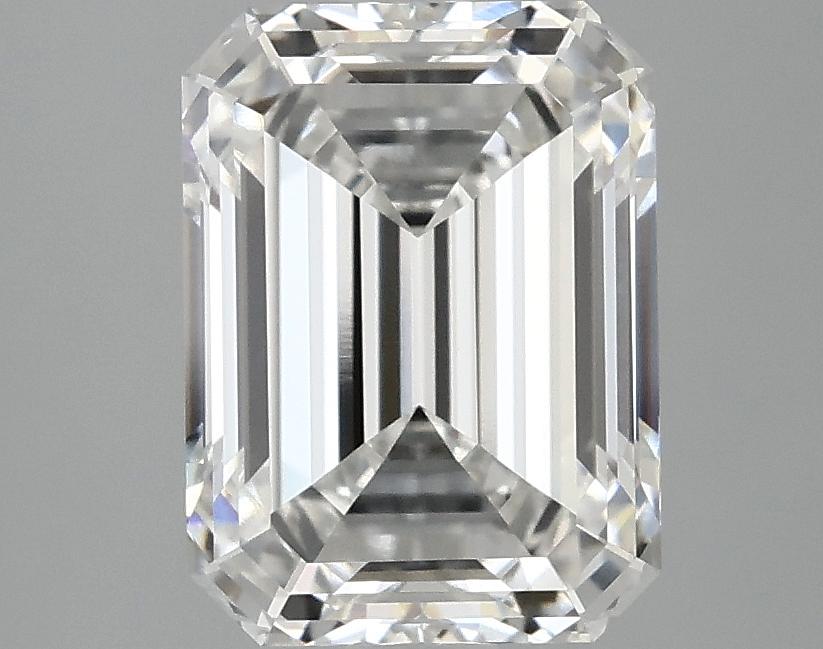 3.09 Carat Emerald Shaped Excellent Cut VVS2 IGI Certified Lab Grown Diamond