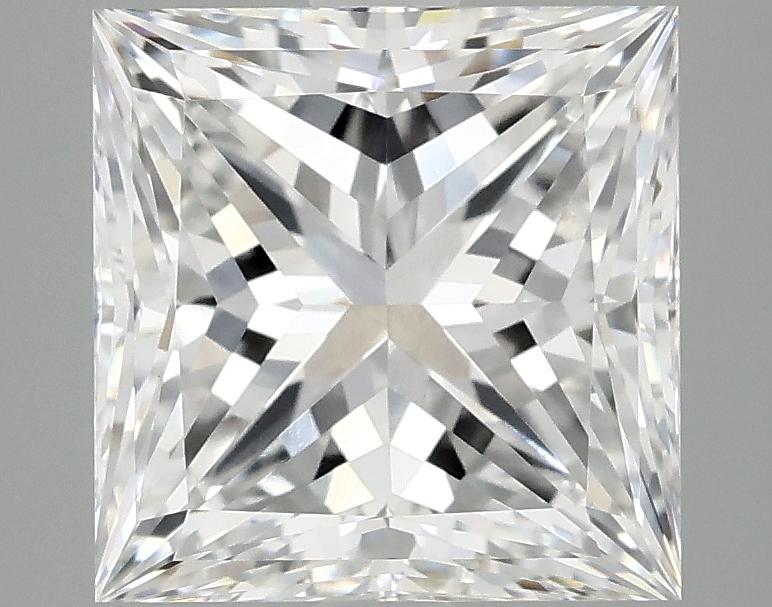 4.04 Carat Princess Shaped Ideal Cut VVS2 IGI Certified Lab Grown Diamond