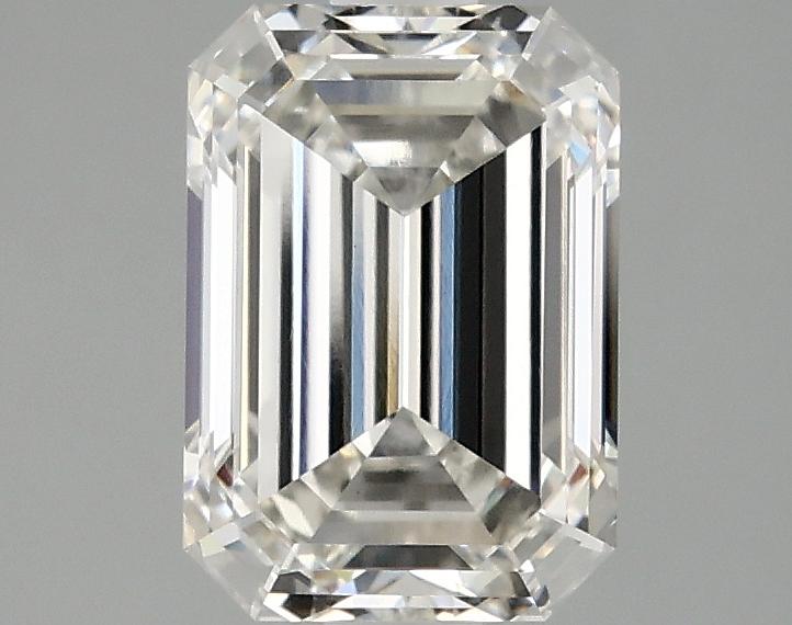 2.07 Carat Emerald Shaped Ideal Cut VVS2 IGI Certified Lab Grown Diamond