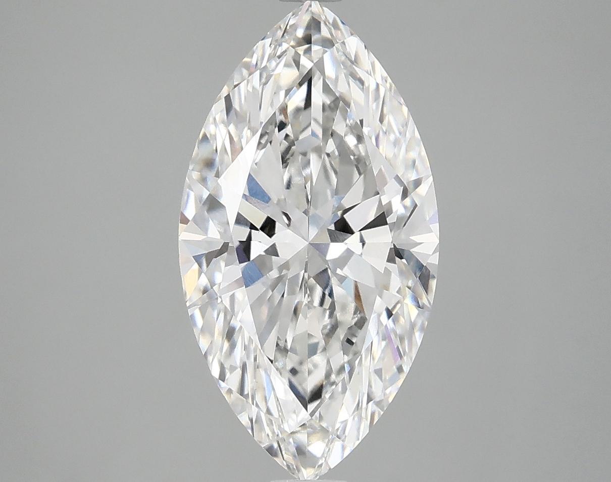 3.09 Carat Marquise Shaped Excellent Cut VVS2 IGI Certified Lab Grown Diamond