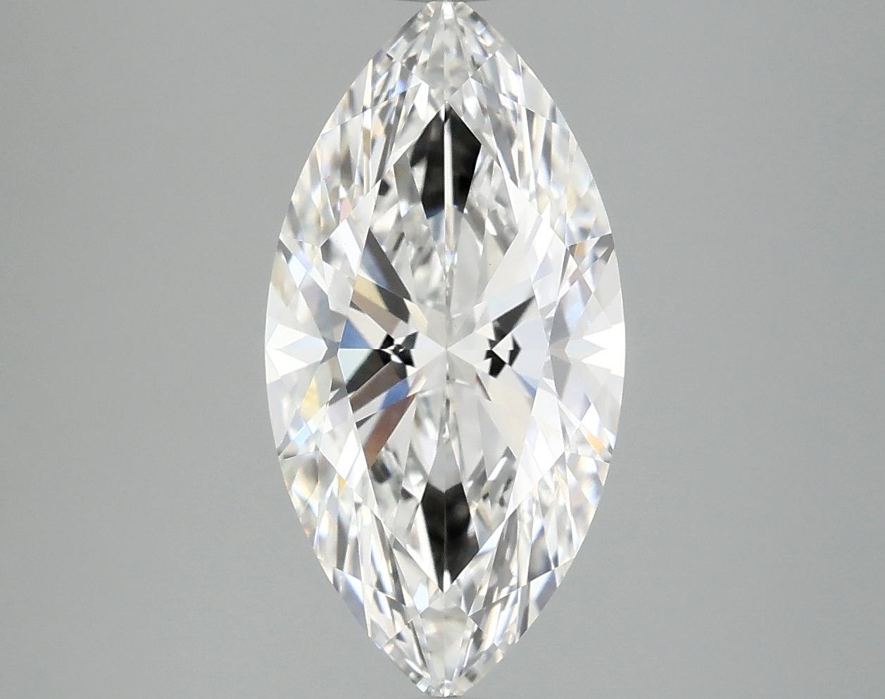 3.09 Carat Marquise Shaped Ideal Cut VVS2 IGI Certified Lab Grown Diamond