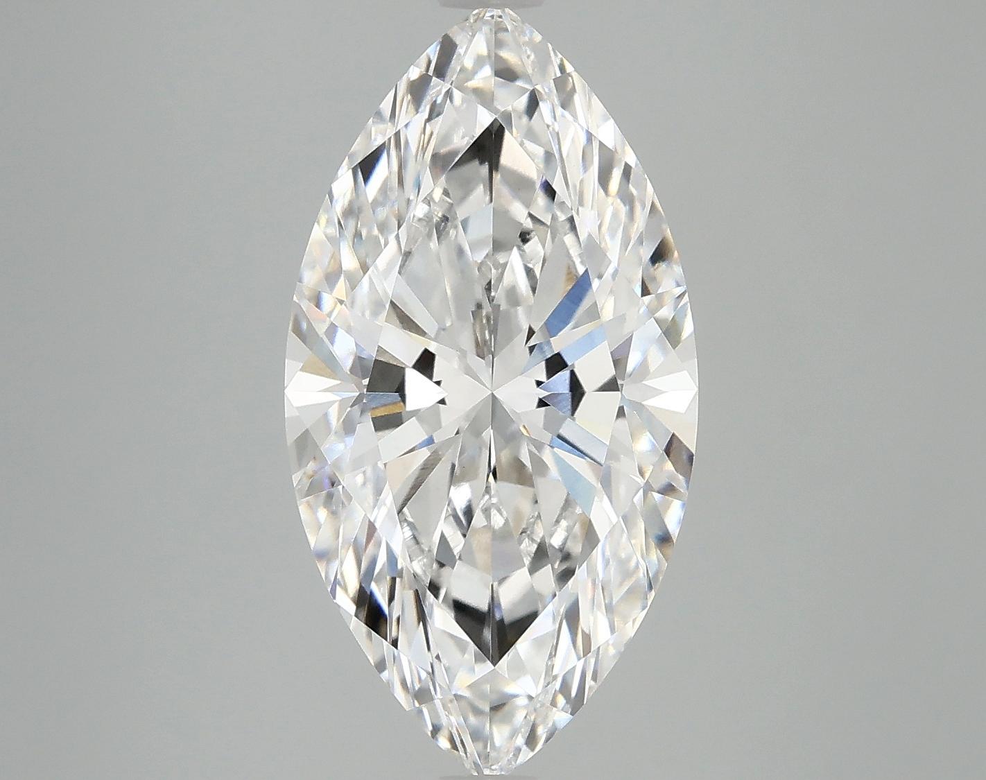 4.98 Carat Marquise Shaped Excellent Cut VVS2 IGI Certified Lab Grown Diamond